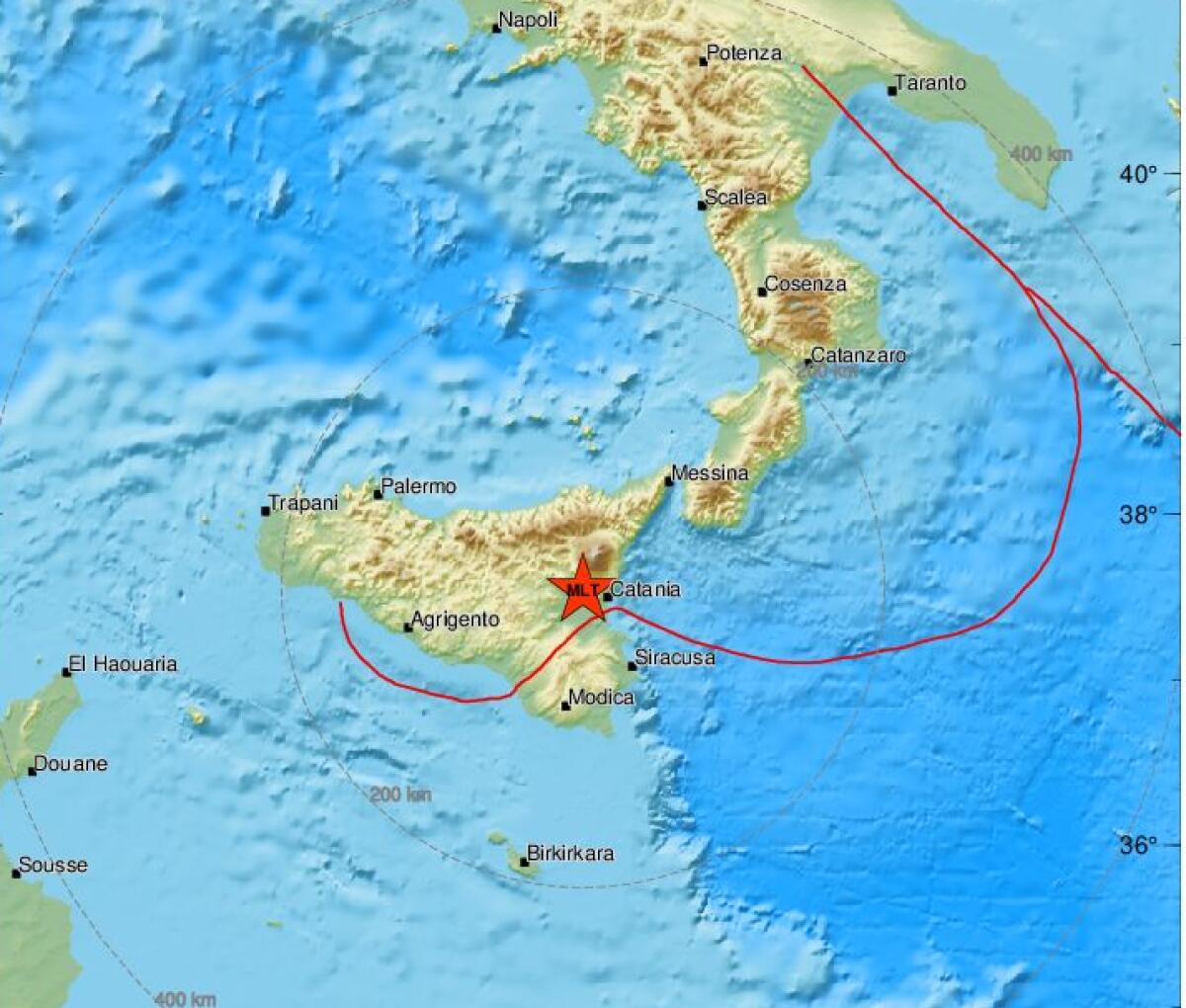 SCOSSA DI TERREMOTO, SECONDO EMSC  STIMA MAGNITUDO TRA 3.0 E 3.5 - 