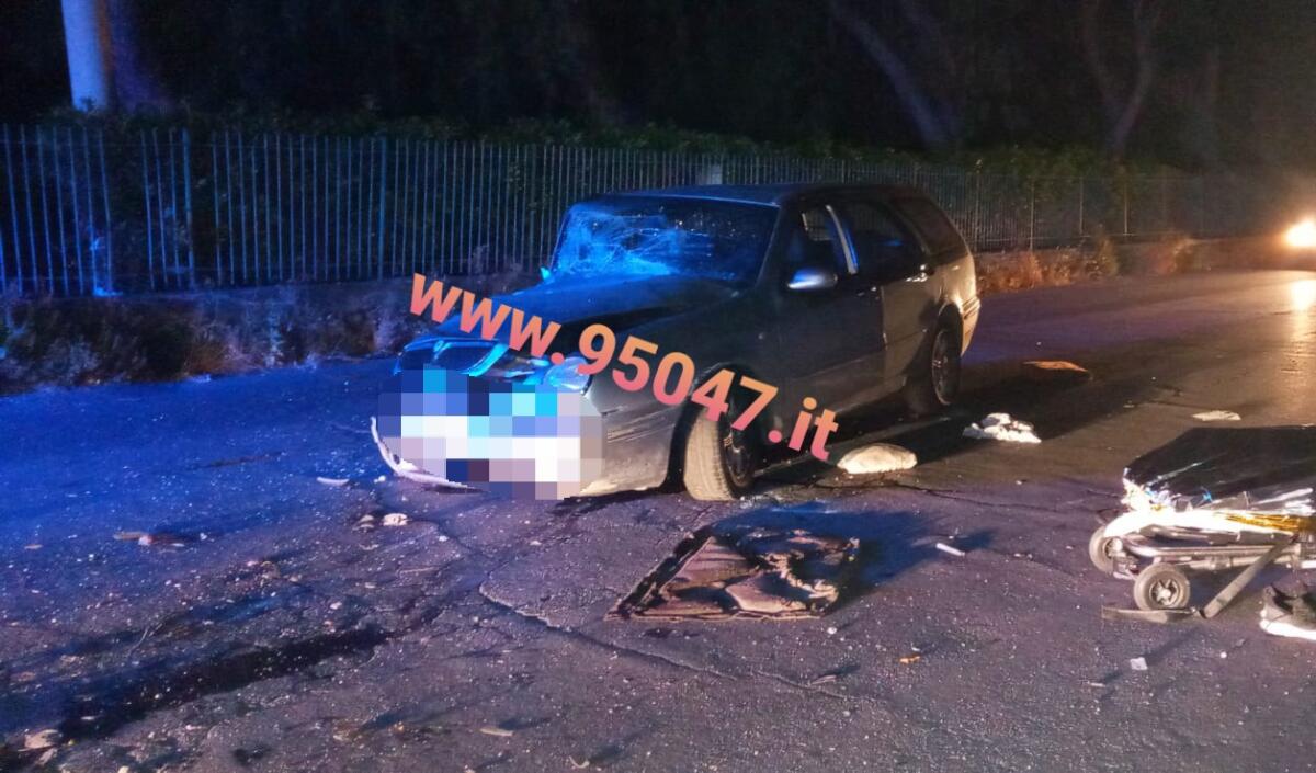 PATERNO': INCIDENTE MORTALE NELLA NOTTE IN VIA VERGA,  MUORE 41ENNE - 