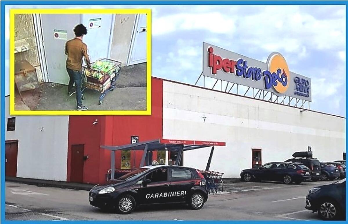 RIPOSTO. RIEMPIE UN CARRELLO DI MERCE E TENTA LA FUGA DALL’USCITA DI SICUREZZA: ARRESTATO - 