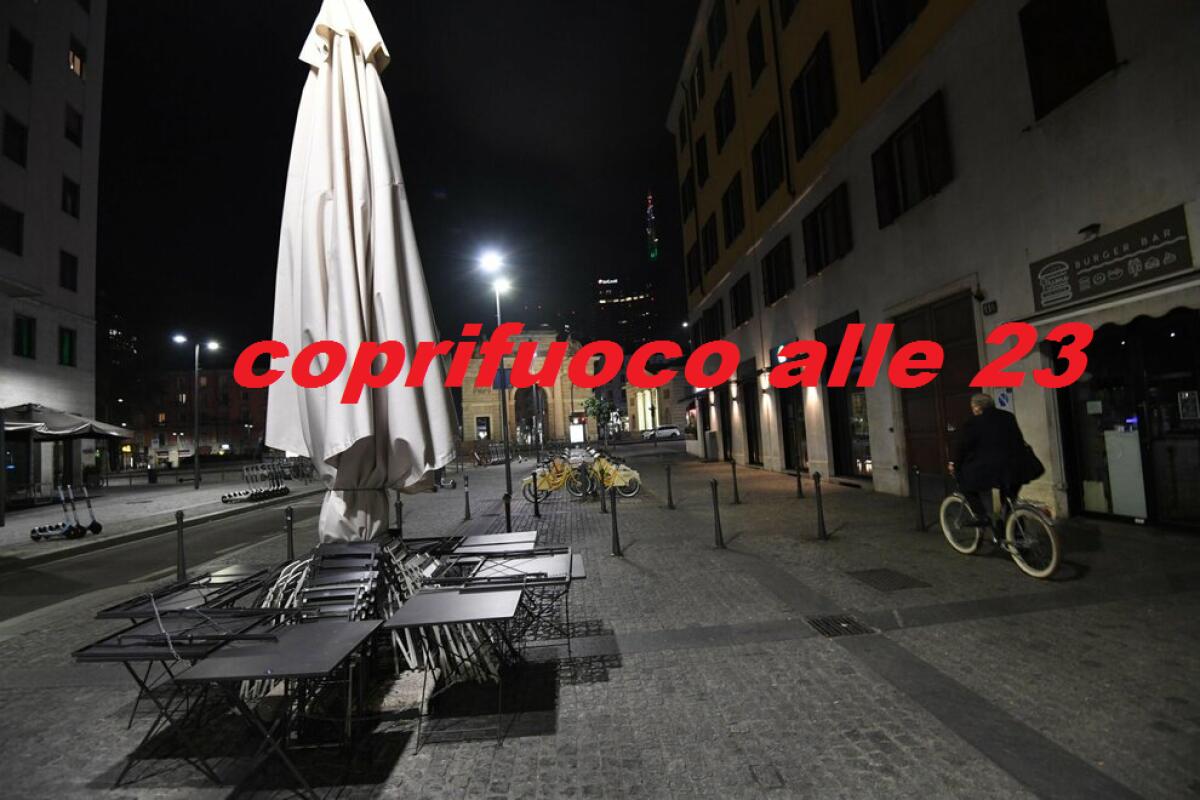 UFFICIALE: DA DOMANI COPRIFUOCO SPOSTATO ALLE 23 - 