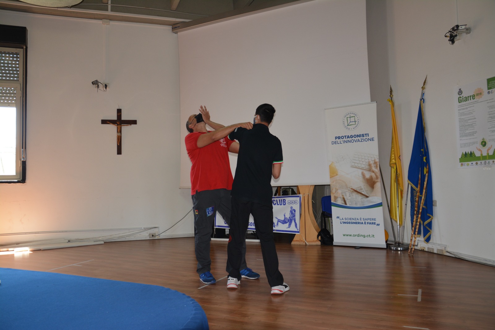 Corso di autodifesa, metodo Krav Maga per gli studenti dell’I.I.S.S. di  Giarre, “Fermi-Guttuso”