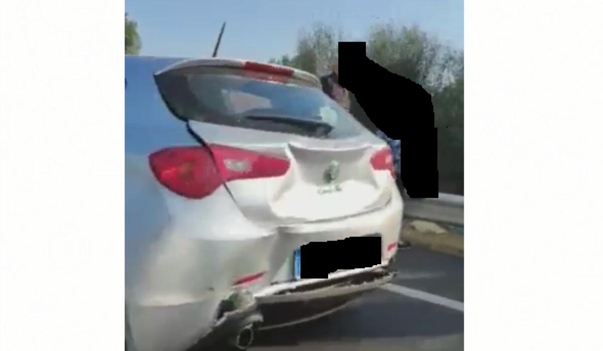 INCIDENTE SULLA SS284 NEI PRESSI DELLO SVINCOLO SCALILLI - 