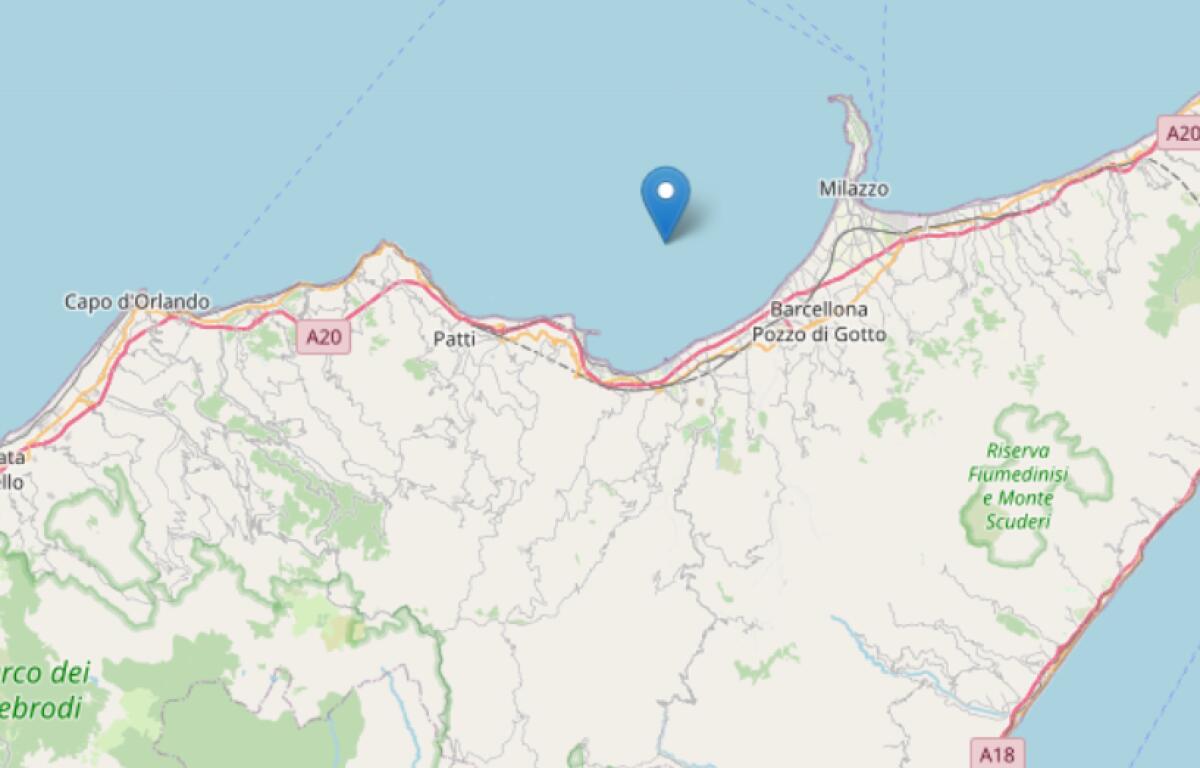TERREMOTO: SCIAME SISMICO IN CORSO NEL MESSINESE ,  LA PIÙ FORTE DI MAGNITUDO 3.1 - 