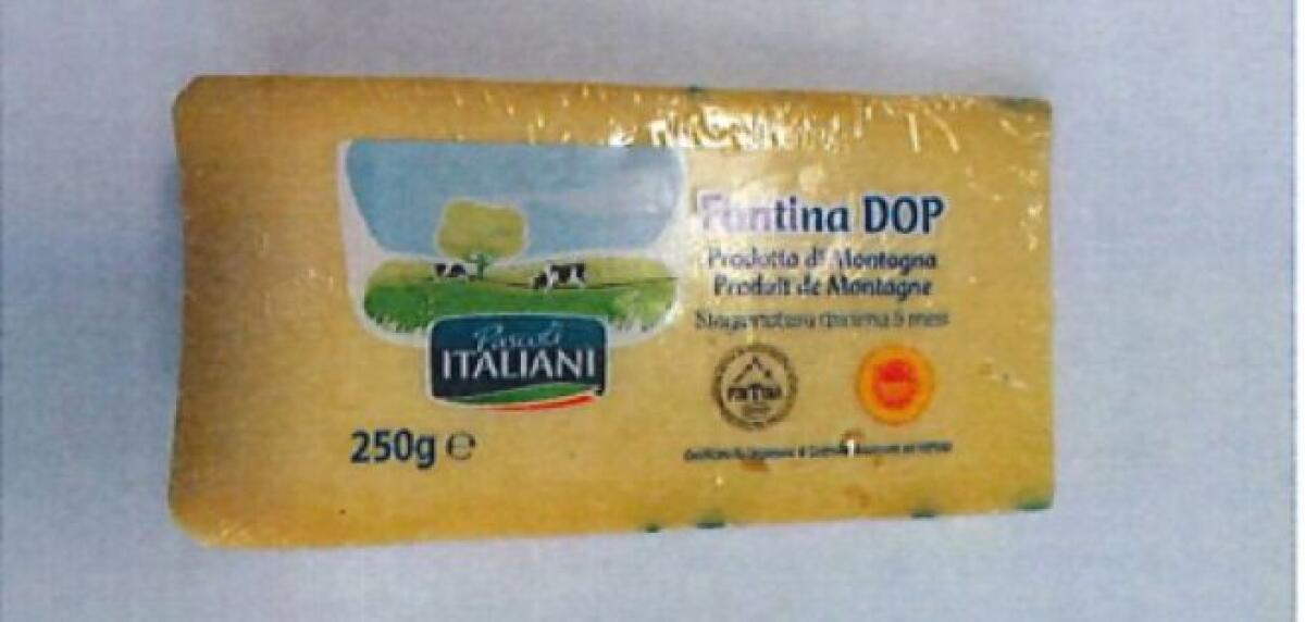 RITIRATO LOTTO DI FONTINA.COINVOLTI I SUPERMERCATI EUROSPIN - 