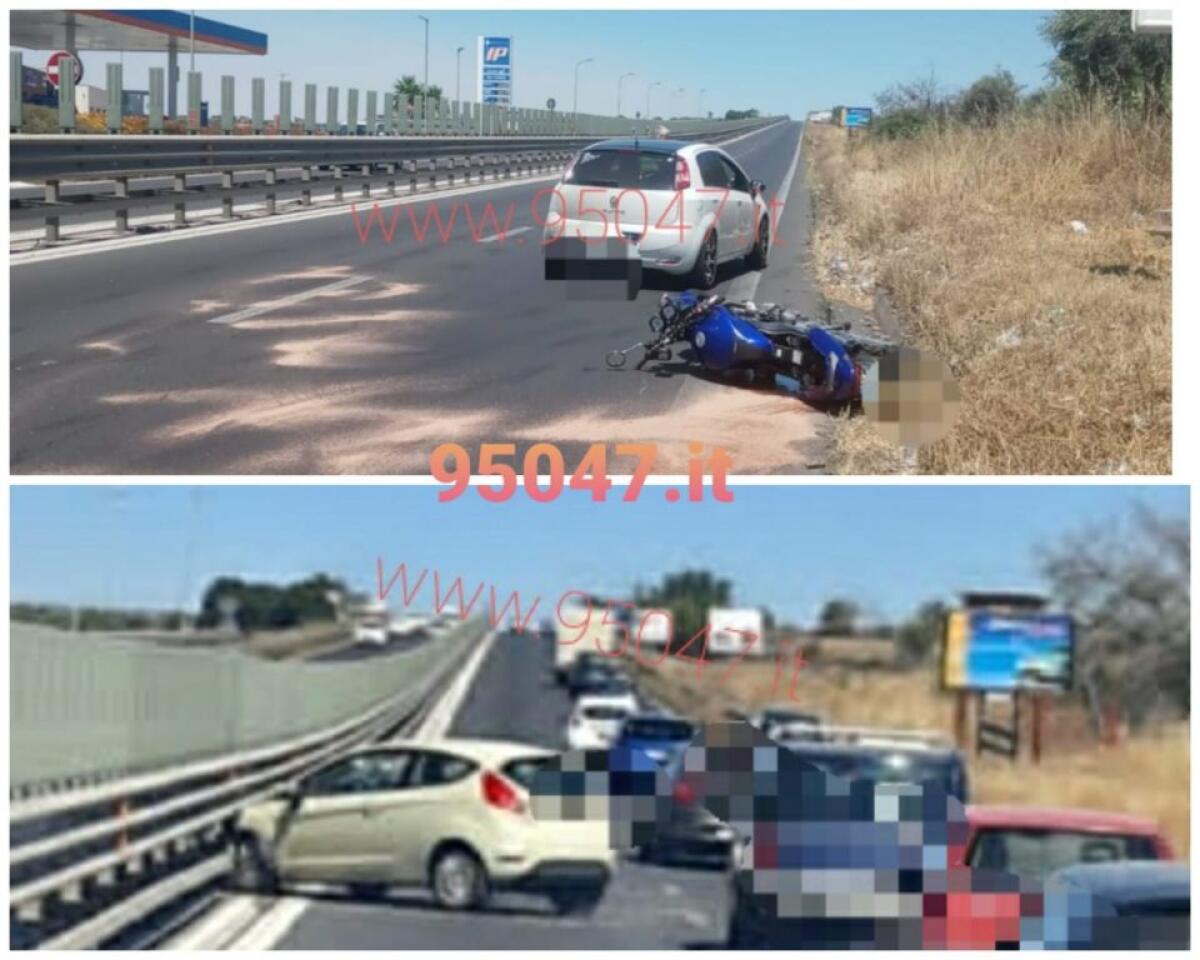 DUE INCIDENTI SULLA SS121  A POCA DISTANZA L’UNO DALL’ALTRO NELLO STESSO PUNTO - 