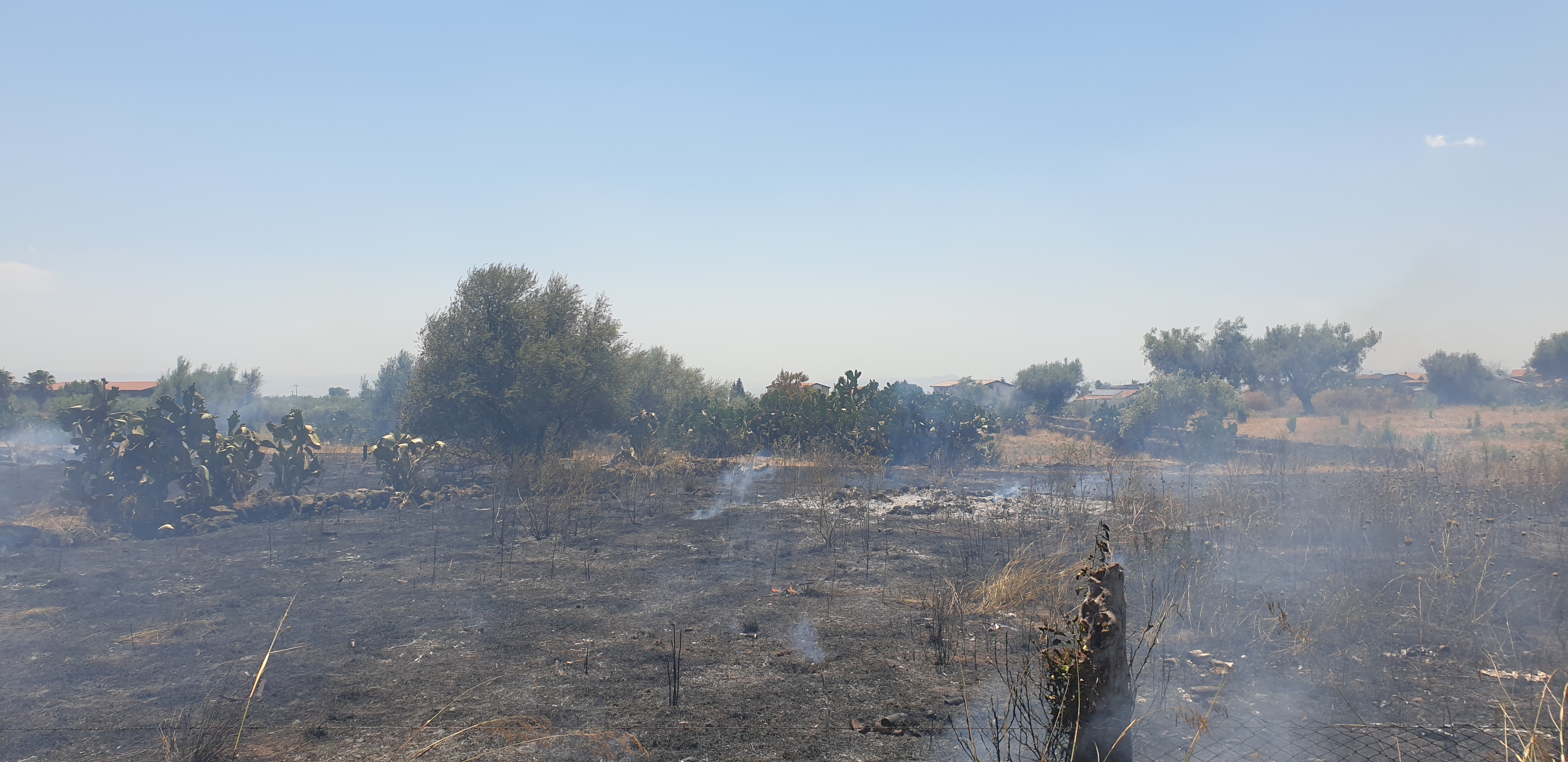 INCENDIO STERPAGLIE IN CONTRADA PALAZZOLO