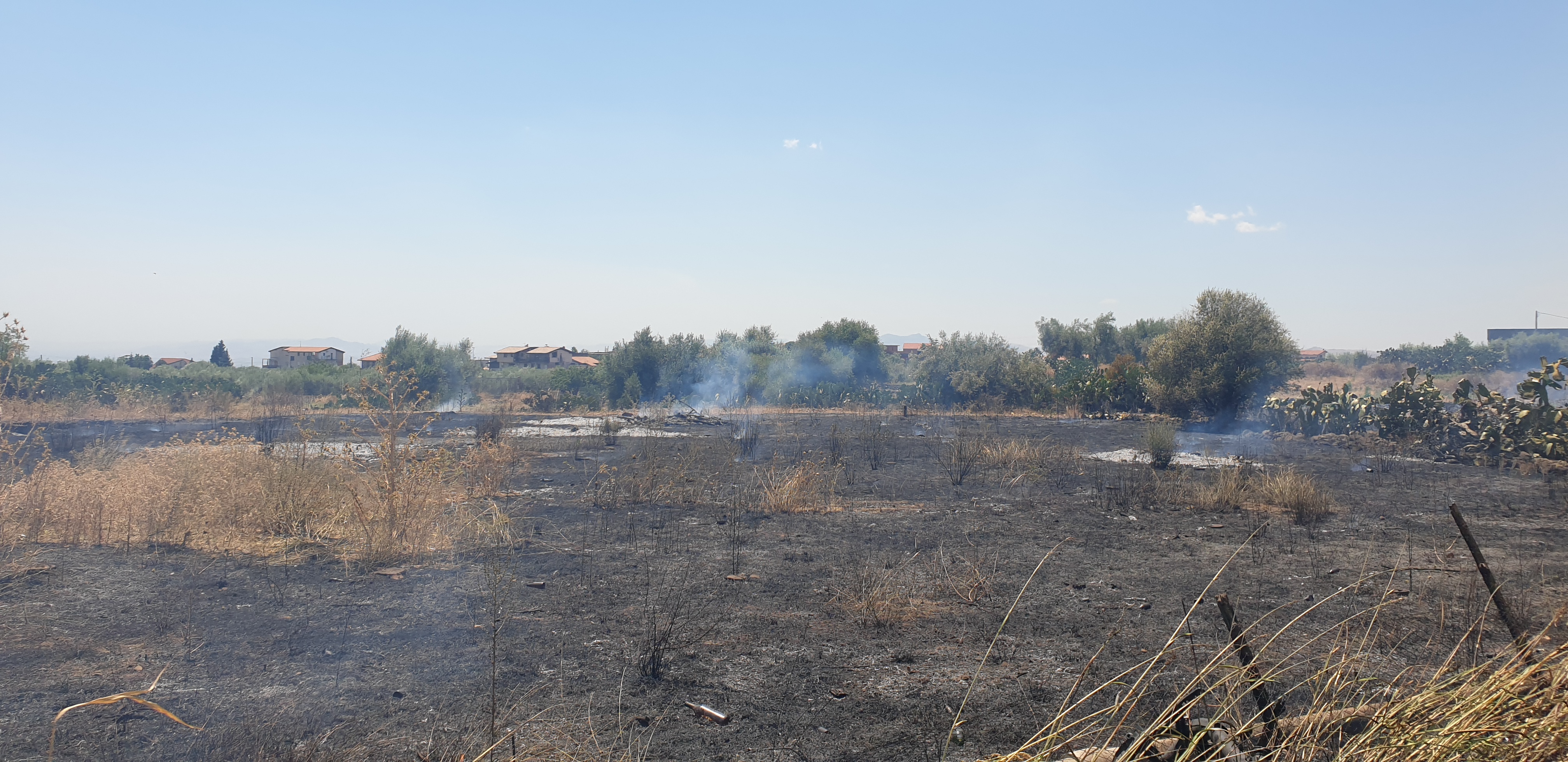 INCENDIO STERPAGLIE IN CONTRADA PALAZZOLO