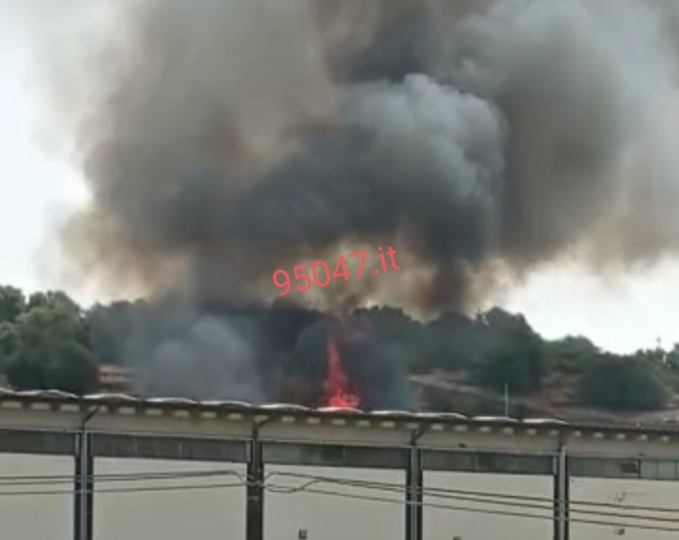 PATERNÒ: ENNESIMO INCENDIO DI ROVI E STERPAGLIE