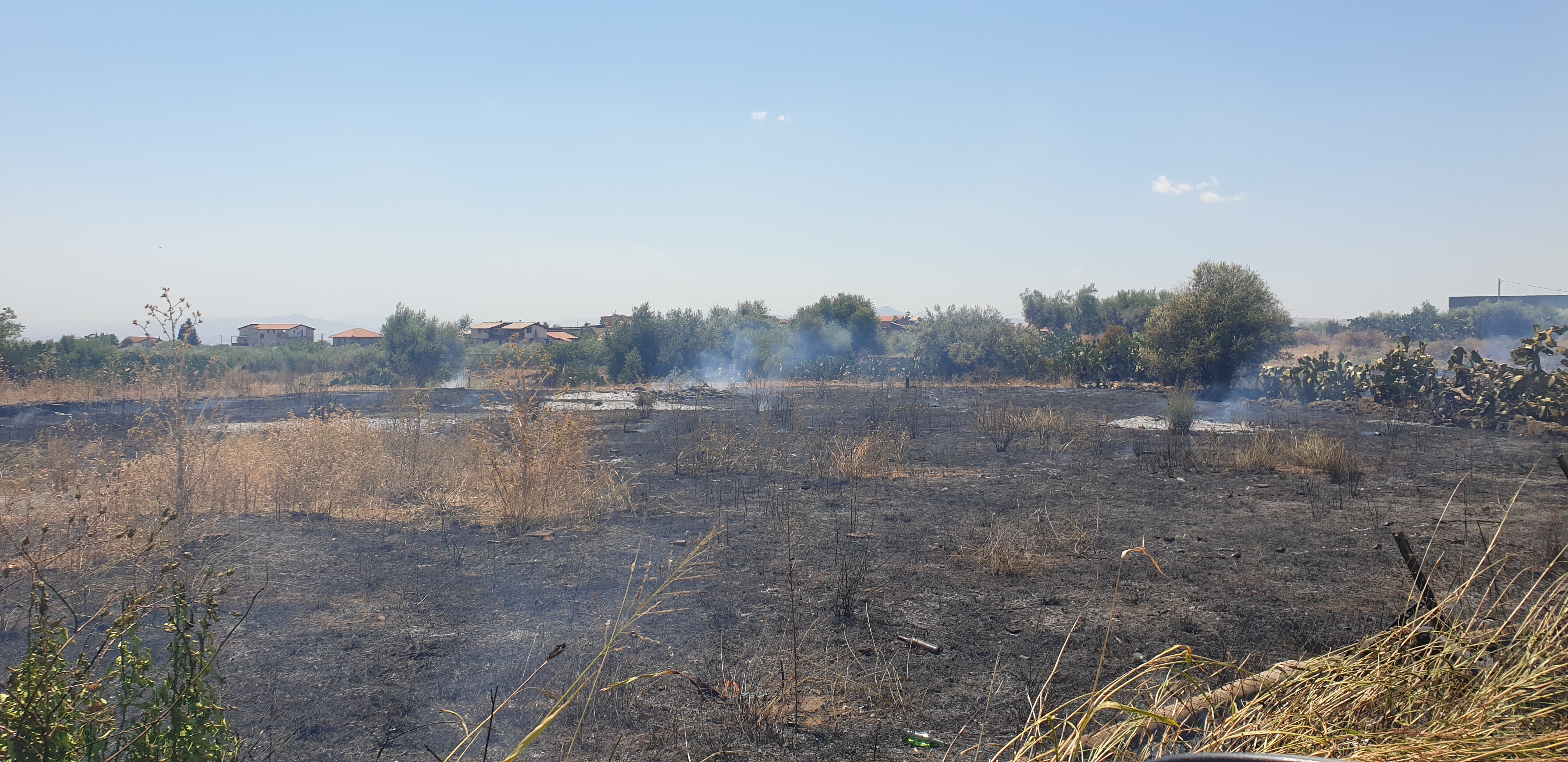 INCENDIO STERPAGLIE IN CONTRADA PALAZZOLO
