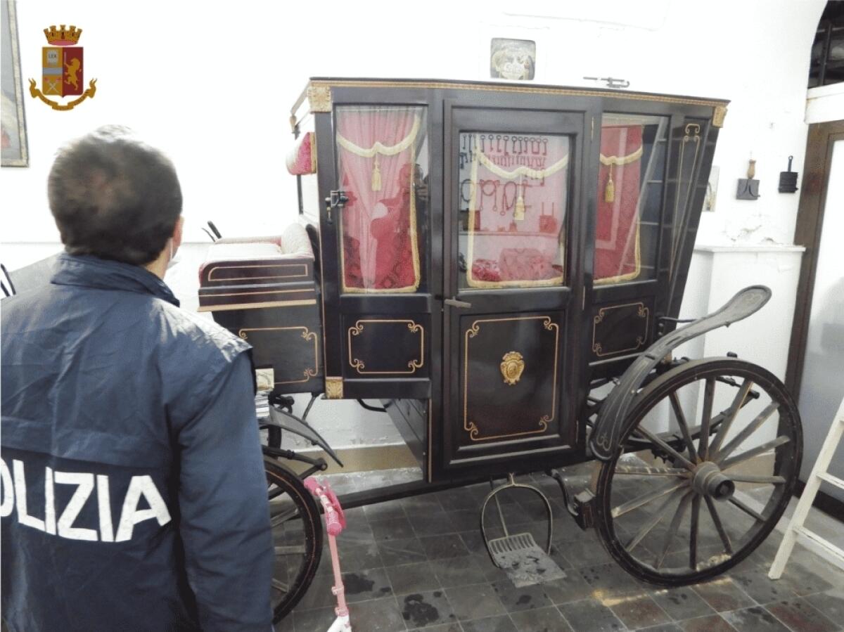 CATANIA, CONFISCA BENI A 66ENNE VICINO AL CLAN SANTAPAOLA-ERCOLANO , ANCHE UNA CARROZZA ANTICA TRA LA CONFISCA - 