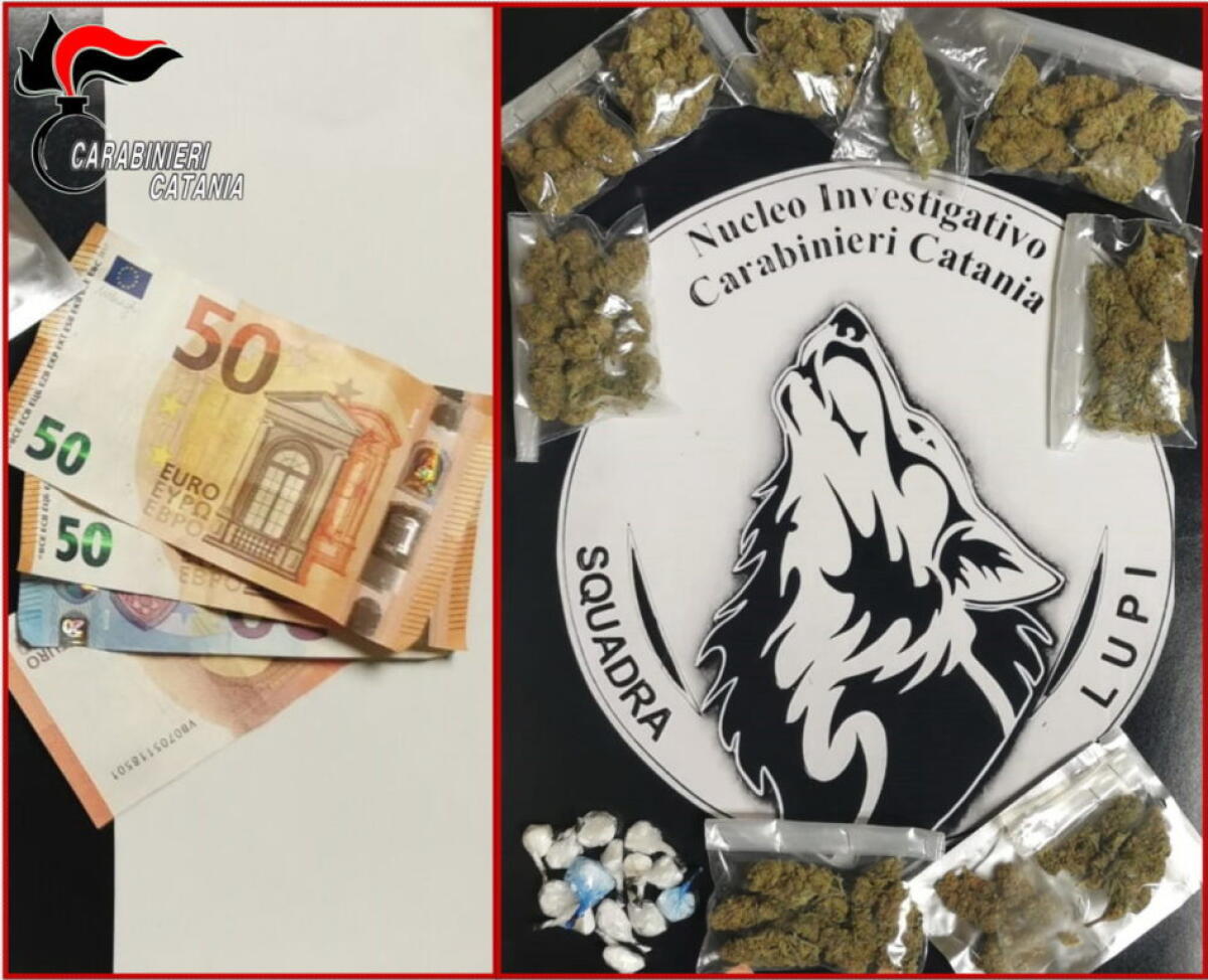 CATANIA.  PUSHER ITINERANTE ARRESTATO DAI “LUPI - 