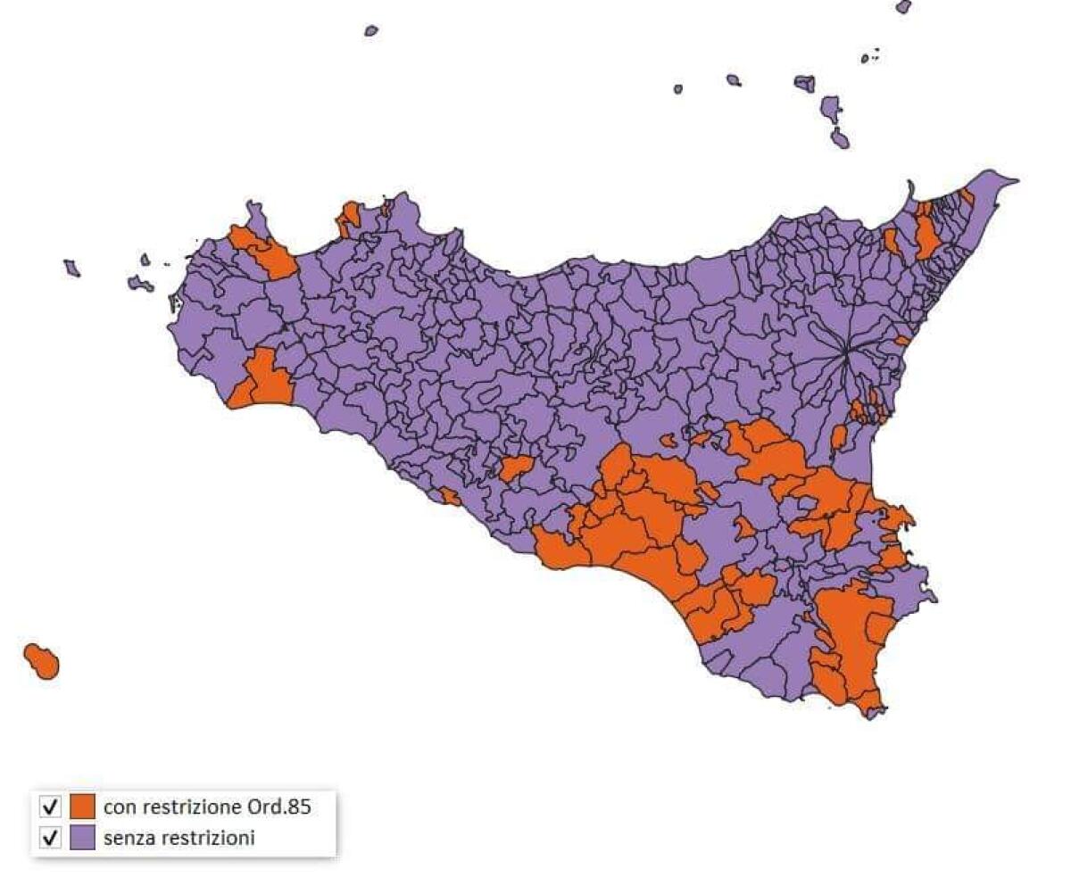 COVID. DA OGGI 15 COMUNI DELLA PROVINCIA DI CATANIA SONO IN ZONA GIALLA - 