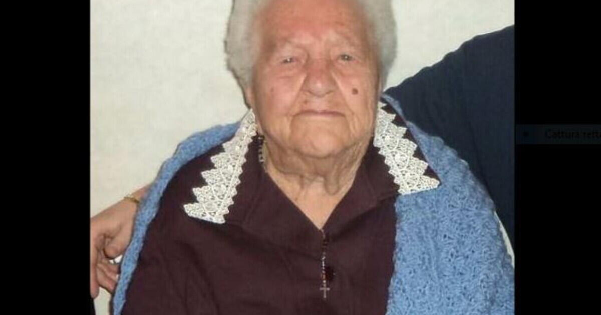 MORTA  A 112 ANNI NELL'ENNESE,   LA "NONNINA" PIÙ ANZIANA D'ITALIA MARIETTA OLIVA - 