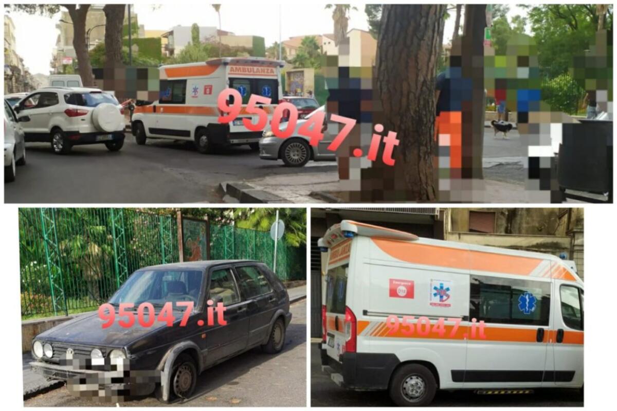 PATERNO': ACCUSA UN MALORE, PERDE IL CONTROLLO DELL'AUTO E SBATTE CONTRO  AUTO IN SOSTA - 