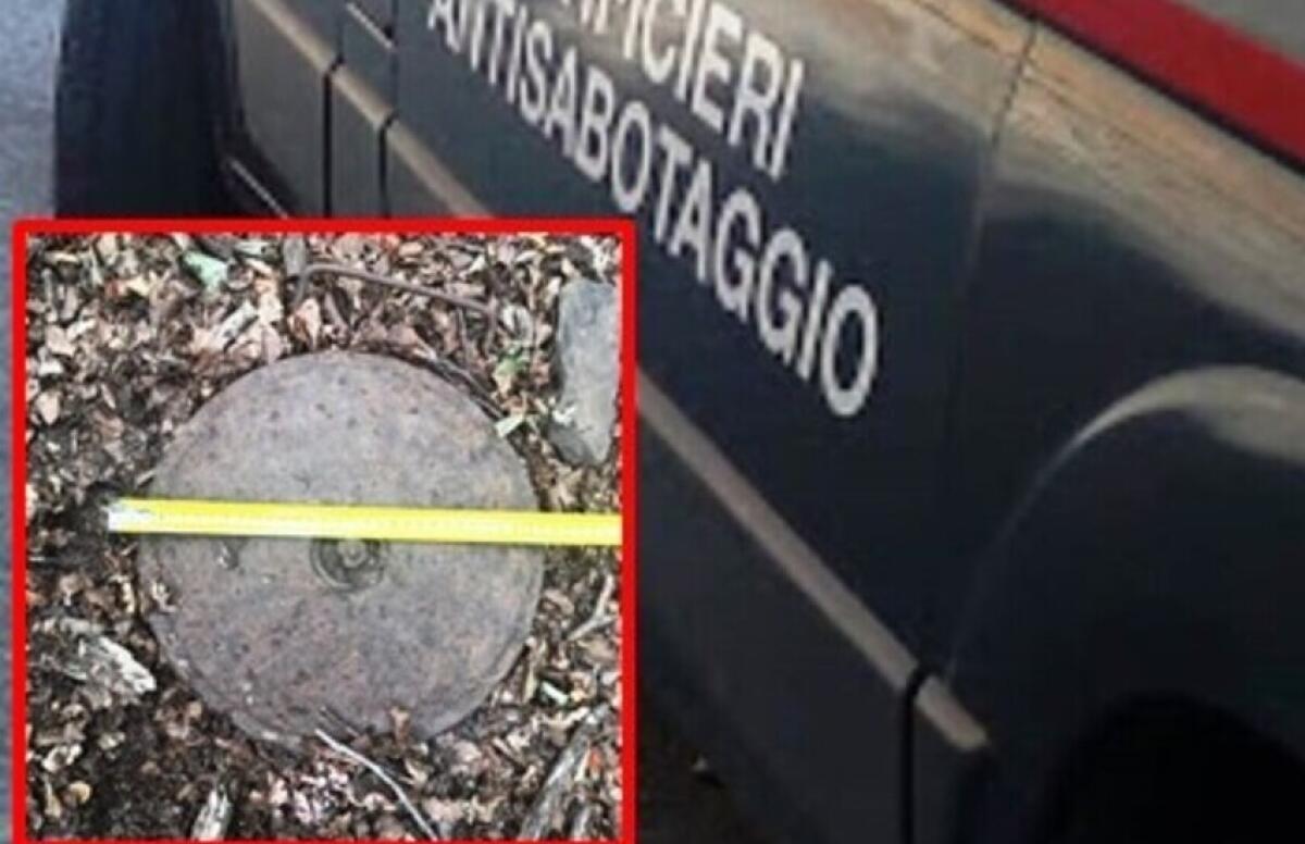 BRONTE, GLI ARTIFICIERI SCOVANO DUE MINE ANTICARRO DELLA 2° GUERRA MONDIALE - 