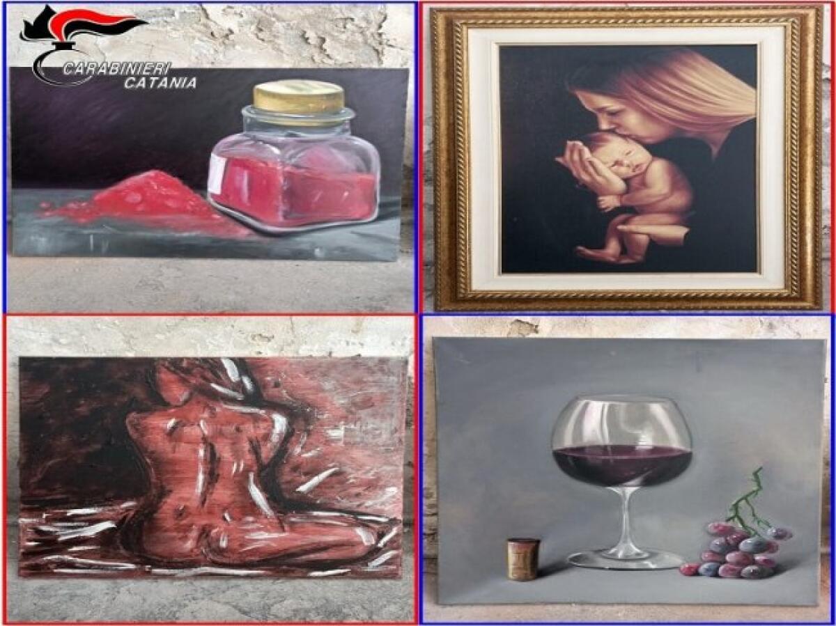 CATANIA, RUBA QUADRI AL FRATELLO E LI METTE IN VENDITA A VILLA PACINI: ARRESTATO - 