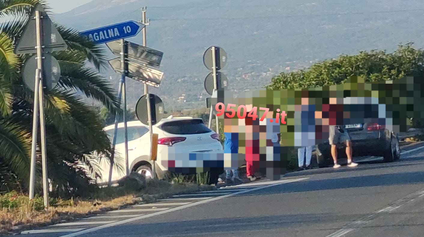 PATERNÒ: DUE INCIDENTI IN CITTÀ NELLA GIORNATA DI OGGI