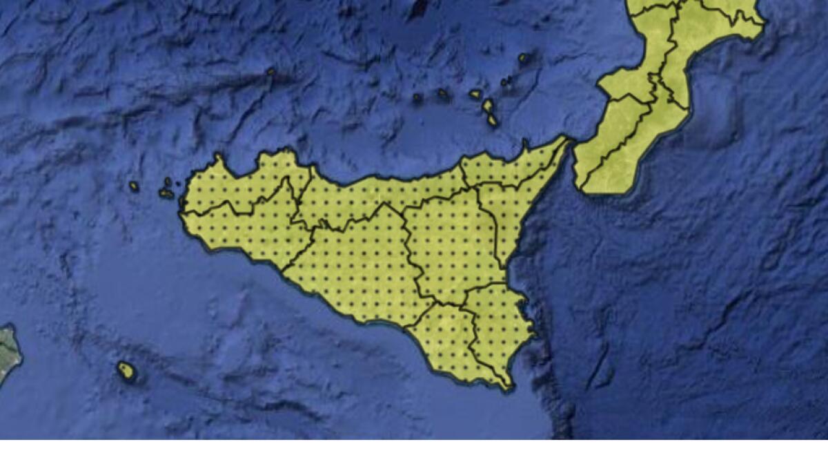 CONTINUA IL MALTEMPO, ALLERTA GIALLA IN TUTTA LA SICILIA PER LA GIORNATA DI DOMANI - 