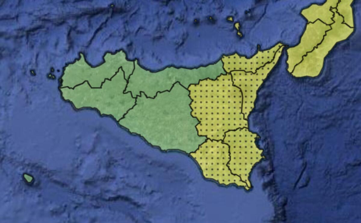 METEO: ALLERTA “GIALLA” NELLA SICILIA ORIENTALE PER LA GIORNATA DI DOMANI - 
