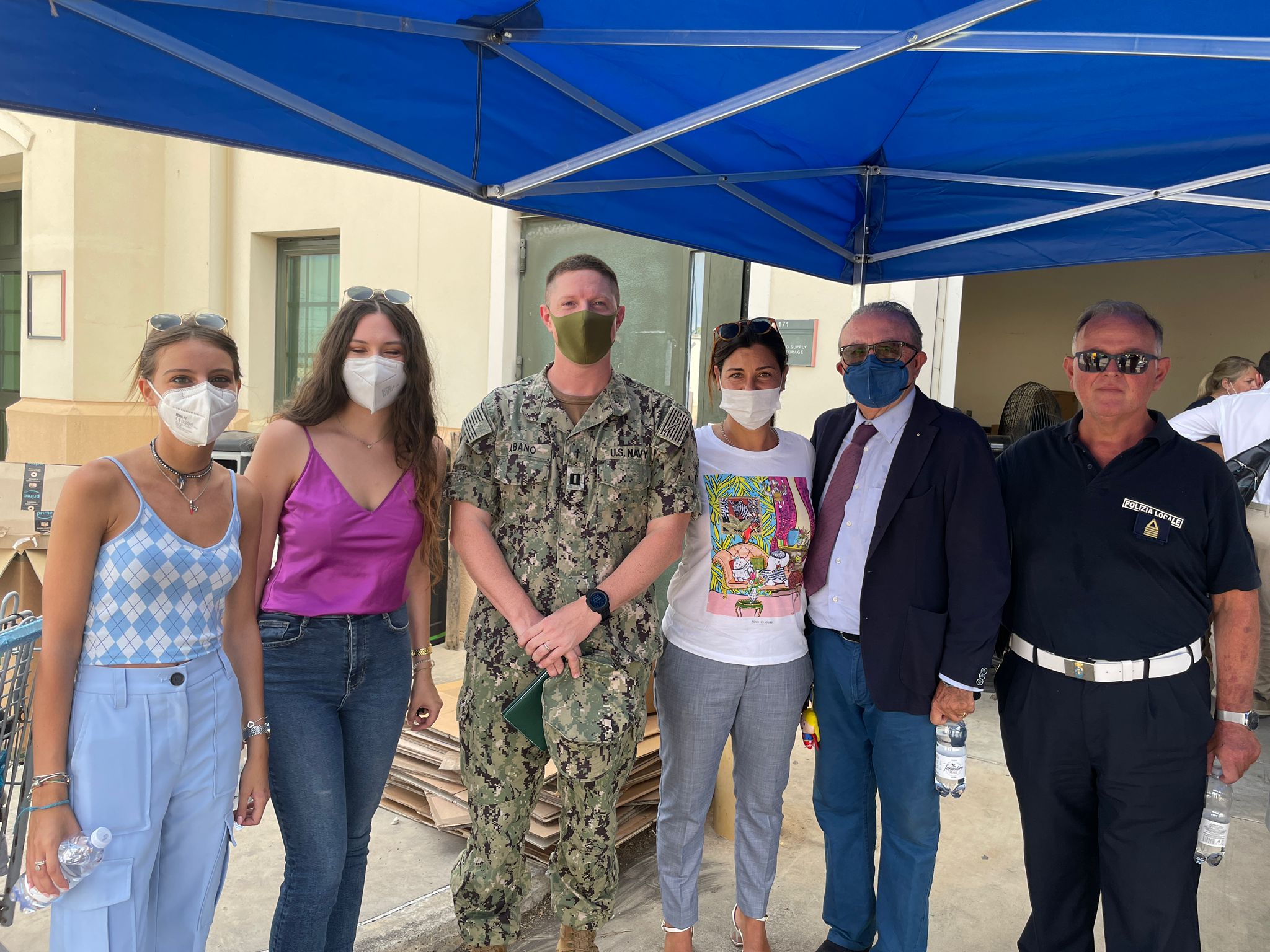 PATERNÒ SOLIDALE, CONSEGNATI ALLA BASE DI SIGONELLA  GLI AIUTI AI PROFUGHI AFGANI.