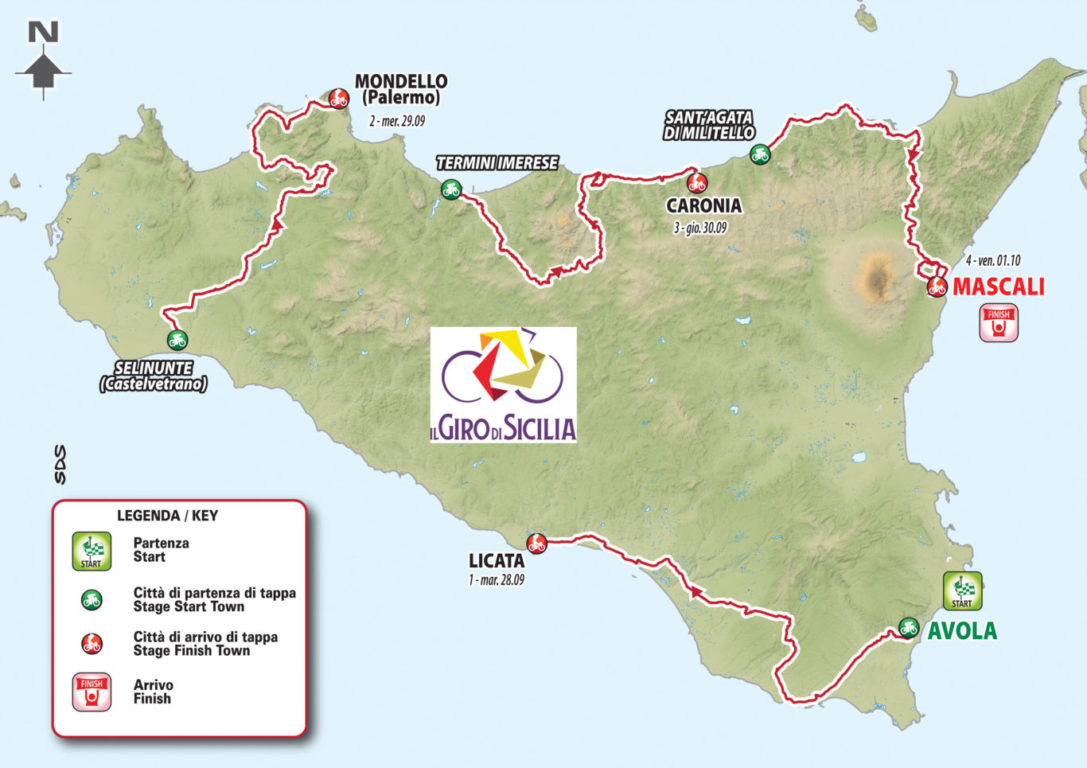 PRESENTATO IL GIRO CICLISTICO DI SICILIA, NON PASSA NEL NOSTRO COMPRENSORIO . AL VIA ANCHE NIBALI, FROOME E VALVERDE