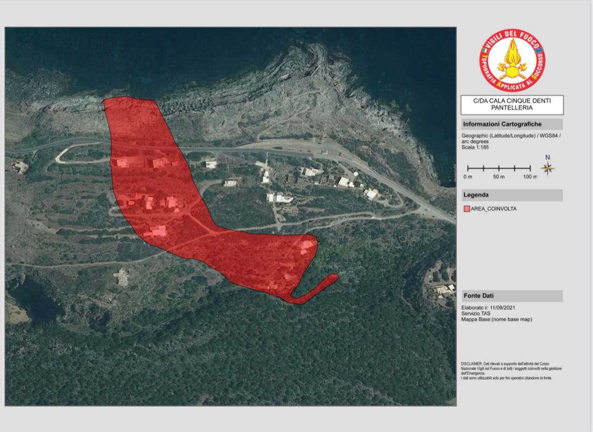 PANTELLERIA, TRACCIATO IL PERCORSO DELLA TROMBA D’ARIA CHE HA COLPITO L’ISOLA