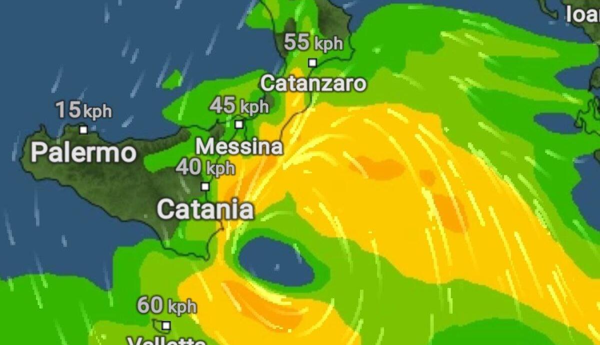 PREVISIONI METEO SIGONELLA «IL CICLONE È TORNATO INDIETRO E VA SCEMANDO» - 