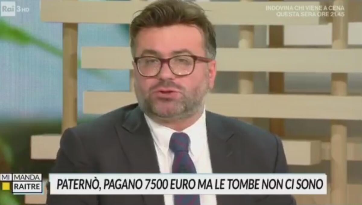 LA QUESTIONE DEL CIMITERO QUESTA MATTINA SU RAI3 A "MI MANDA RAITRE"- IL VIDEO - 
