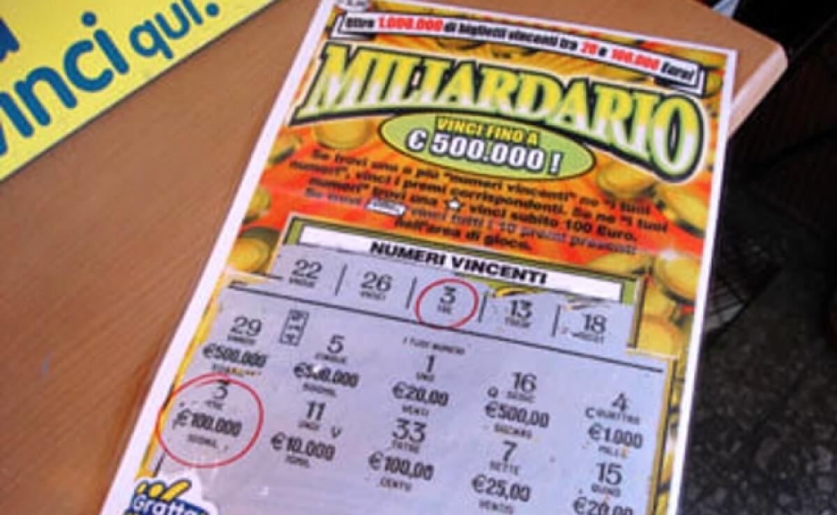 A CATANIA VINTI 5 MILIONI DI EURO CON UN TAGLIANDO DI MILIARDARIO MAXI - 