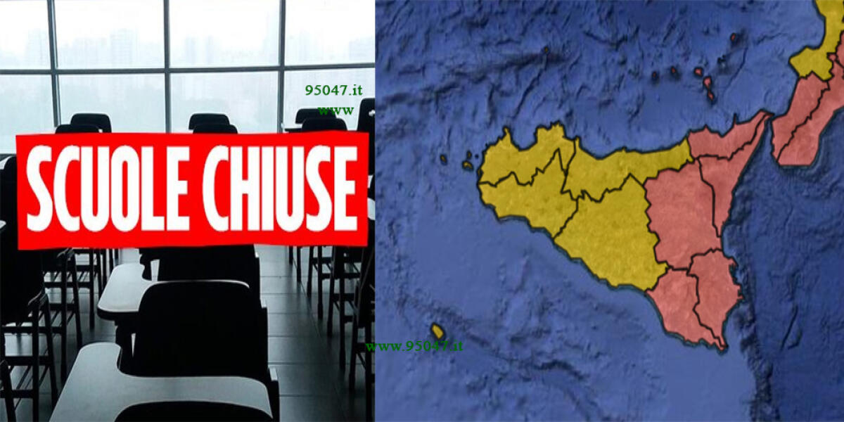 MALTEMPO, ALLERTA METEO ROSSA: DOMANI CHIUSE LE SCUOLE DI OGNI ORDINE E GRADO - 