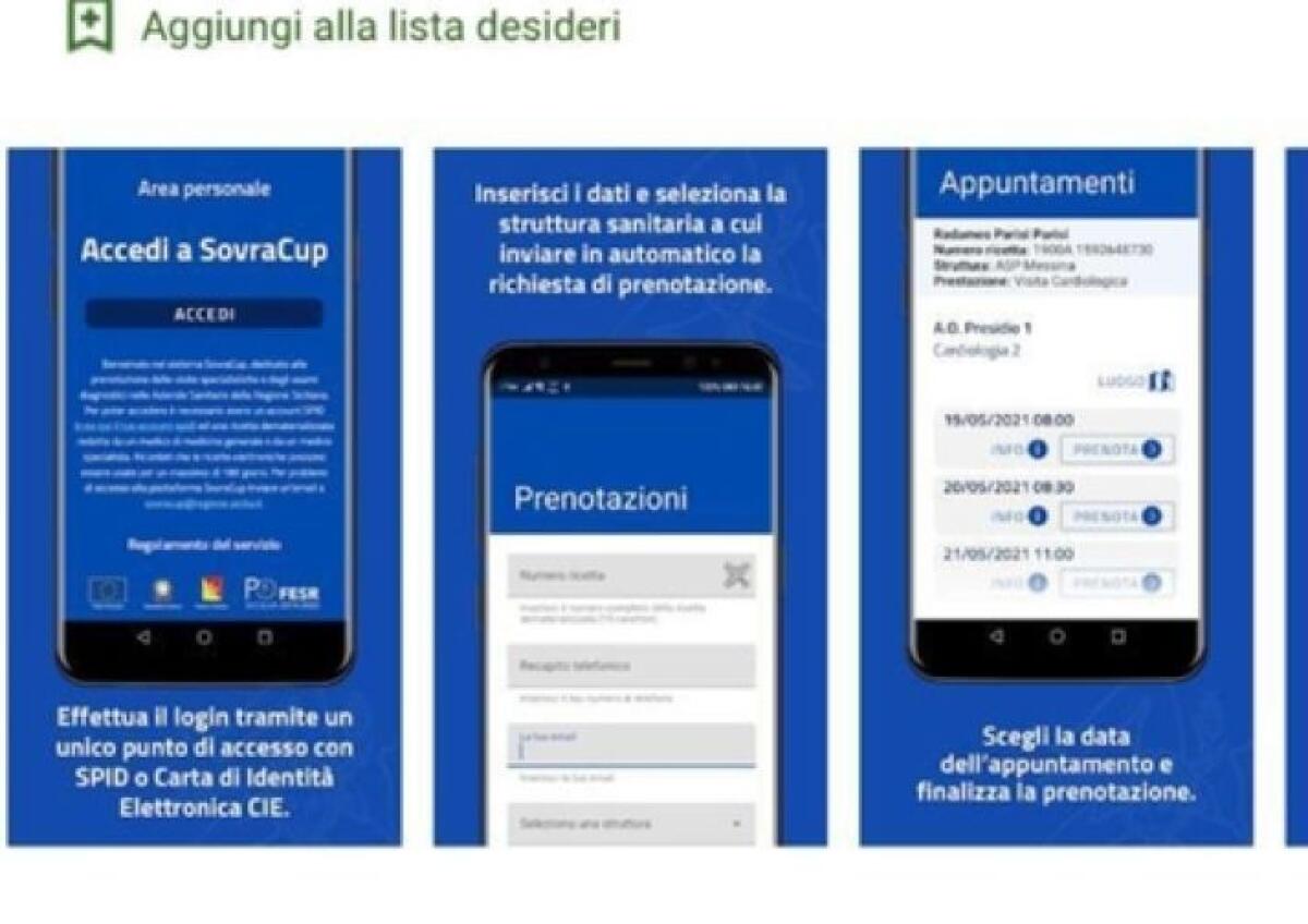 CON UN SEMPLICE CLICK E' POSSIBILE  PRENOTARE UN ESAME O UNA VISITA SPECIALISTICA IN SICILIA - 