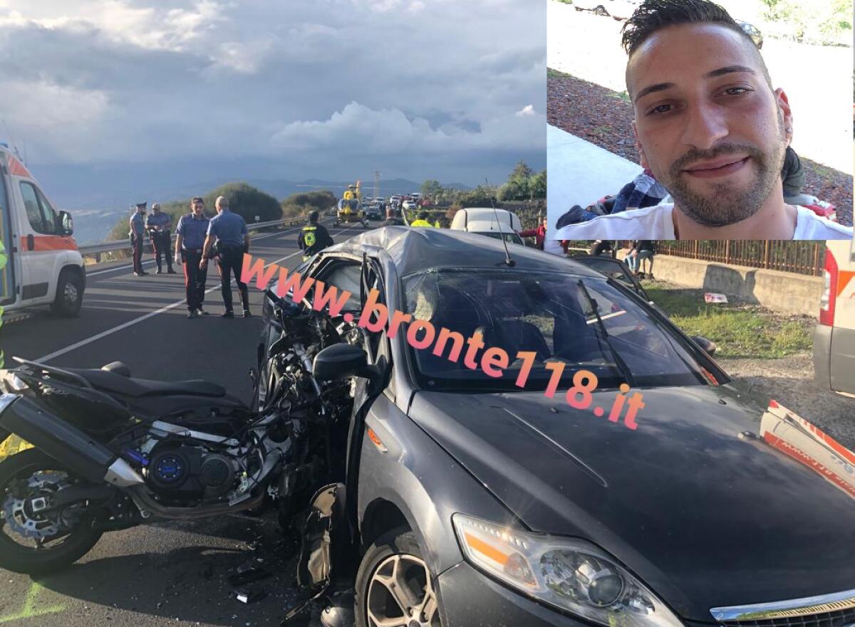 INCIDENTE STRADALE IERI LUNGO LA STATALE ADRANO-BRONTE, MUORE 36ENNE DI BRONTE - 
