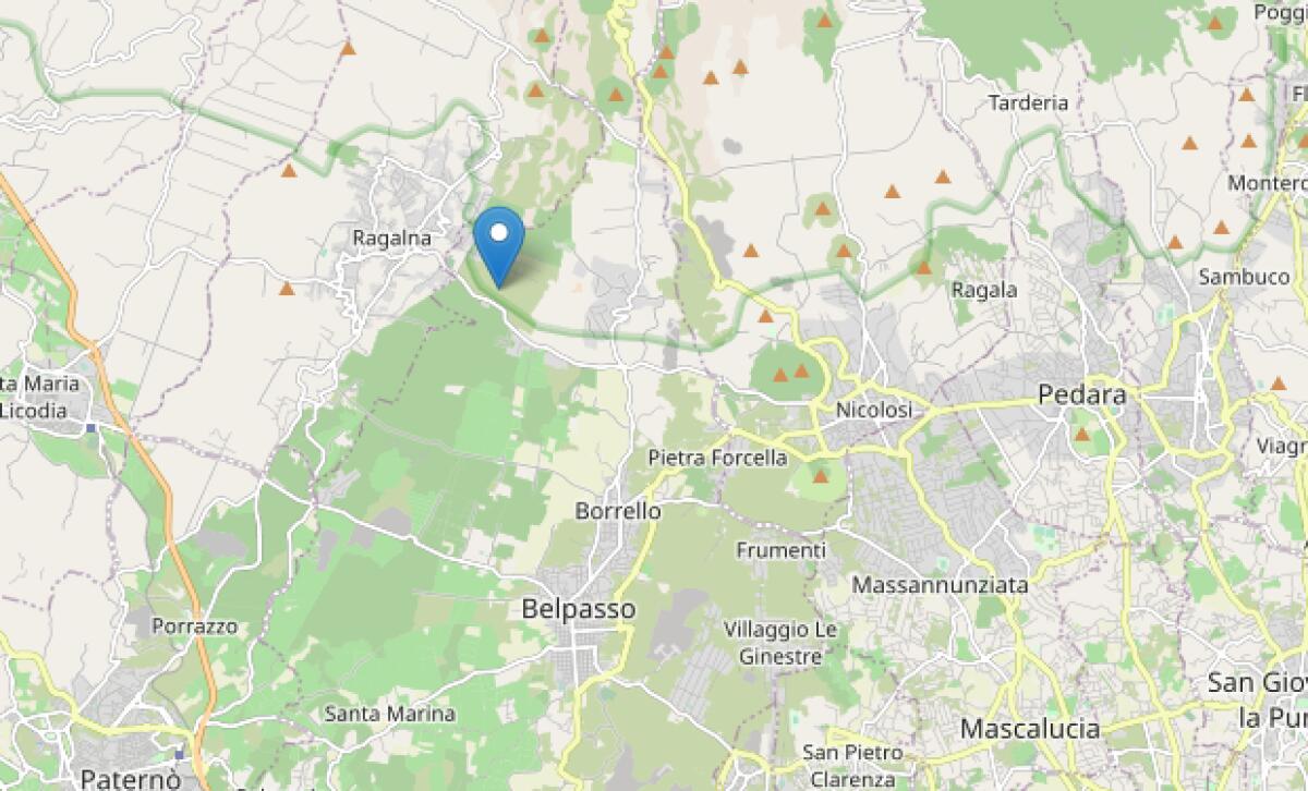 RAGALNA LIEVE SCOSSA DI MAGNITUDO 1.9, ALLE ORE 08.30 - 