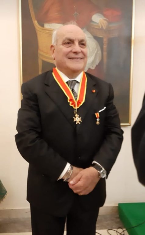 IL PATERNESE FRANCO TARTARESO NOMINATO CAVALIERE DELL'ORDINE PONTIFICIO DI SAN GREGORIO MAGNO
