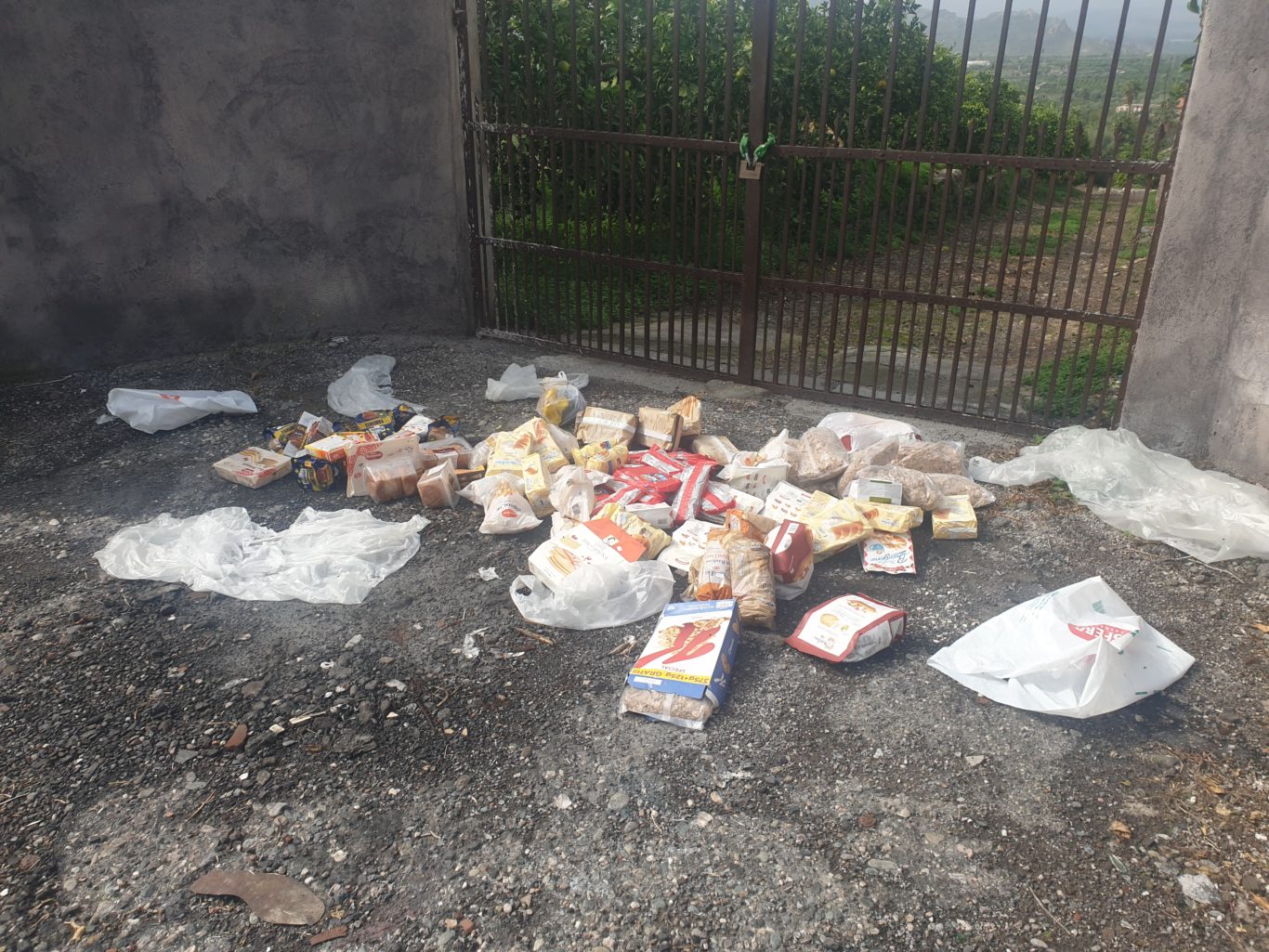 SEGNALAZIONE DI UN NOSTRO LETTORE: A SAN MARCO DISCARICA A CIELO APERTO TRA AMIANTO E DECINE DI ALIMENTI BUTTATI