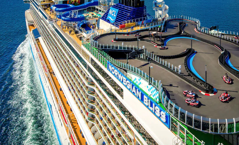 LA PISTA DA GO-KART SULLA NAVE DA CROCIERA, SARÀ LA PISTA PIÙ LUNGA DEL MONDO