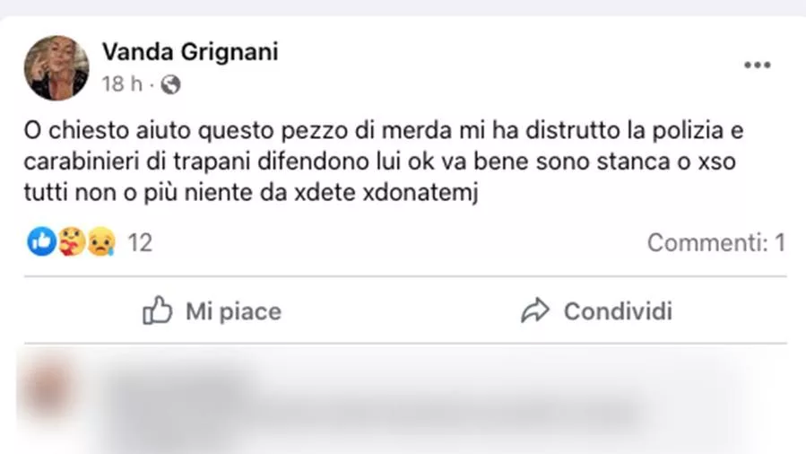 TRAPANI, UCCIDE A COLTELLATE IL COMPAGNO: LO AVEVA ANNUNCIATO SU FACEBOOK