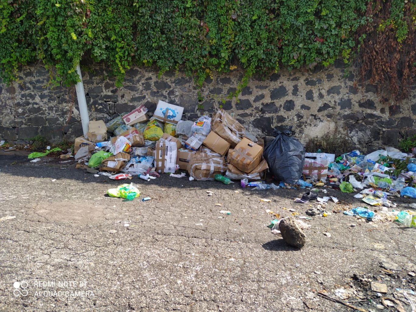 SEGNALAZIONE DI UN NOSTRO LETTORE: A SAN MARCO DISCARICA A CIELO APERTO TRA AMIANTO E DECINE DI ALIMENTI BUTTATI