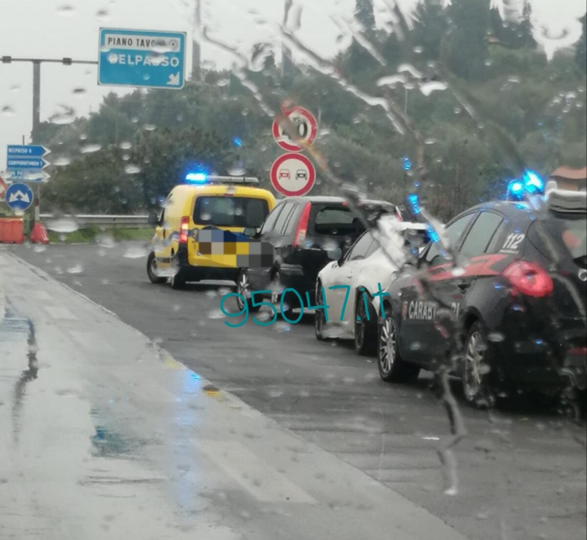 TAMPONAMENTO SULLA SS121, RALLENTAMENTI DIREZIONE CATANIA - 