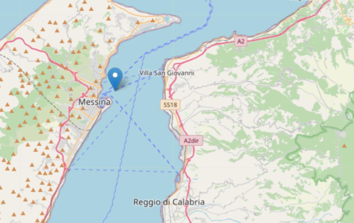 SCIAME SISMICO AL LARGO DELLE EOLIE, LA TERRA TREMA ANCHE NELLO STRETTO DI MESSINA - 
