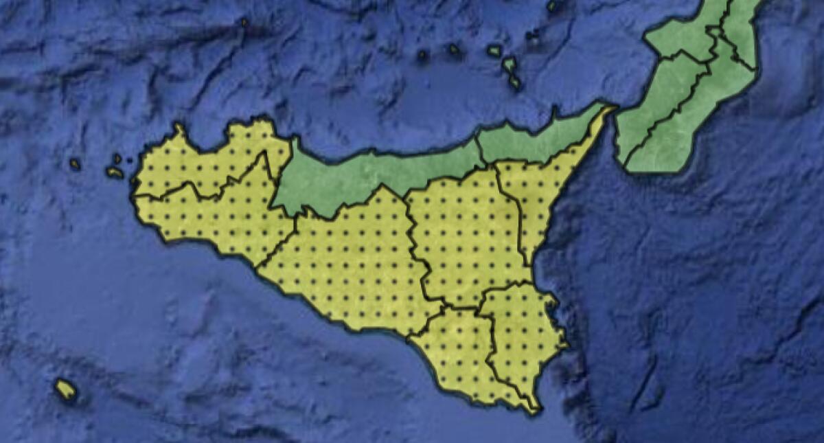 PIOGGIA E MALTEMPO IN SICILIA, ALLERTA GIALLA ANCHE NEL CATANESE - 