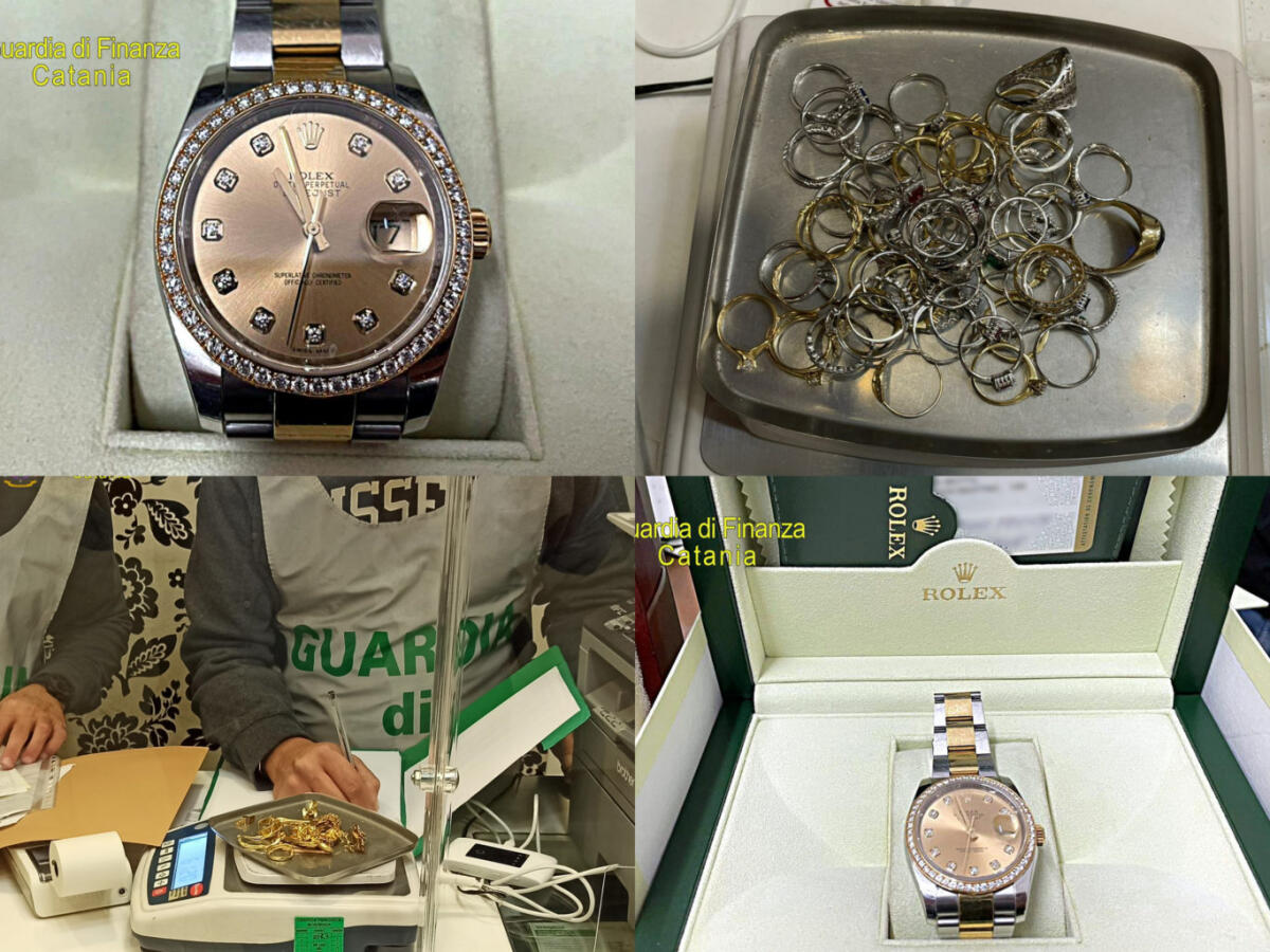 COMPRO ORO ABUSIVO A CATANIA: SEQUESTRATI PREZIOSI PER 150 MILA EURO - 