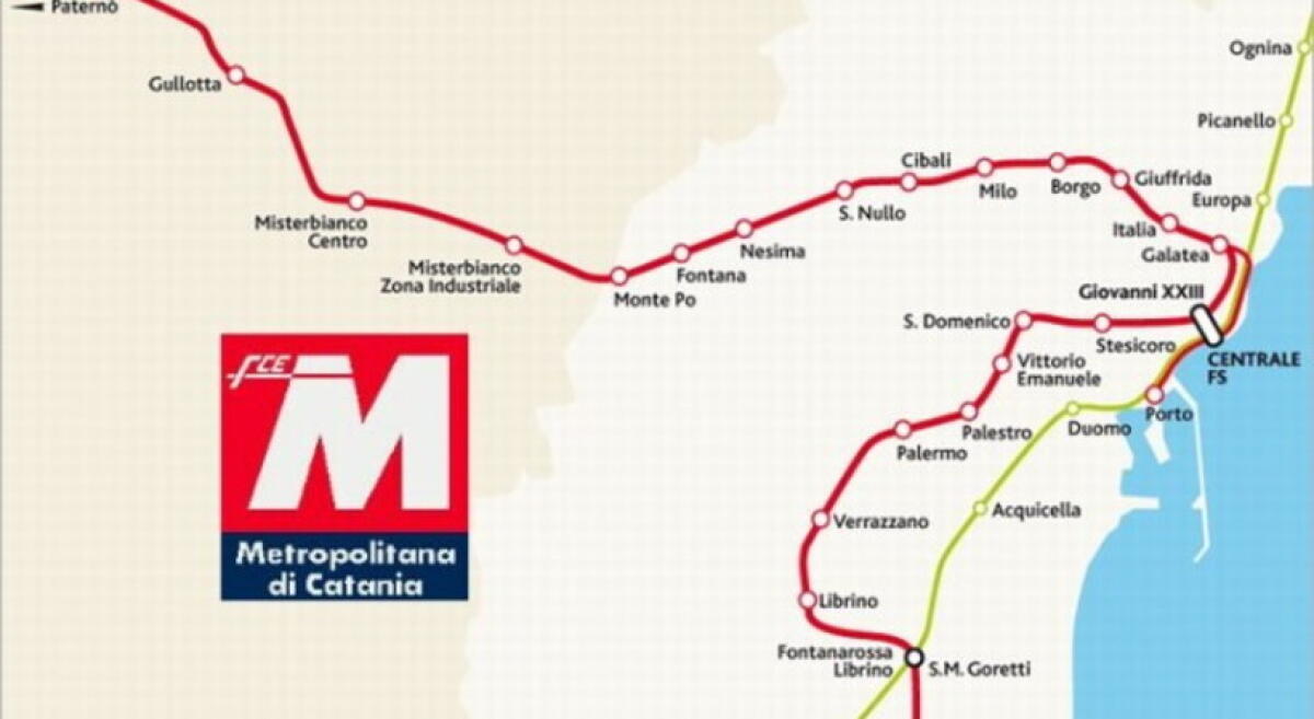 METRO, FINANZIATO CON 317 MILIONI IL COMPLETAMENTO DELLA TRATTA MISTERBIANCO-PATERNÒ - 