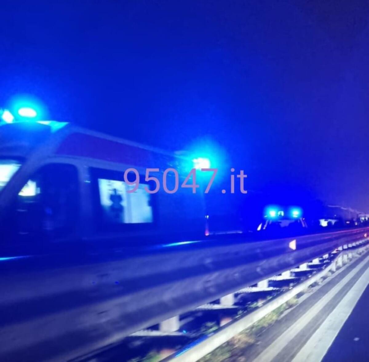 TAMPONAMENTO SULLA SS121 A PALAZZOLO, CODE DIREZIONE CATANIA - 