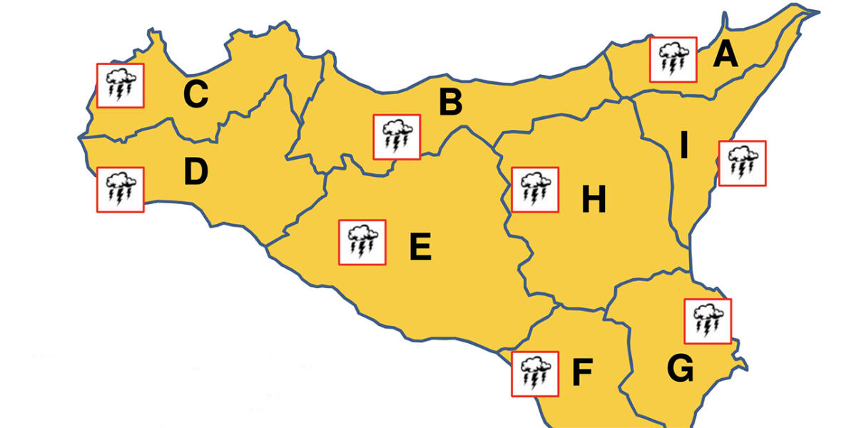 METEO IN SICILIA: OGGI ALLERTA ARANCIONE - 