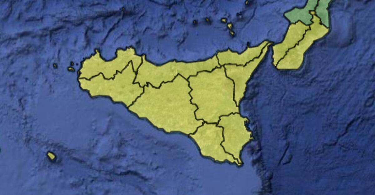 METEO SICILIA DOMANI, ALLERTA GIALLA IN TUTTA LA SICILIA - 