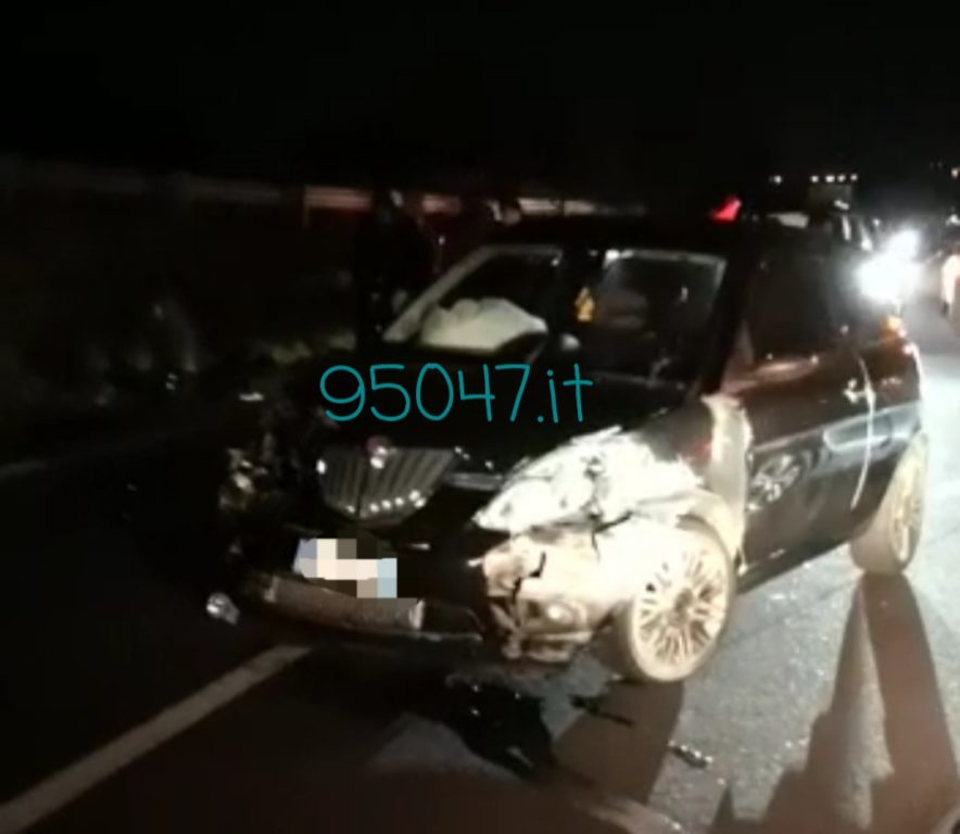 SCONTRO TRA DUE AUTO NELLA NOTTE SULLA SS284 A SCALILLI