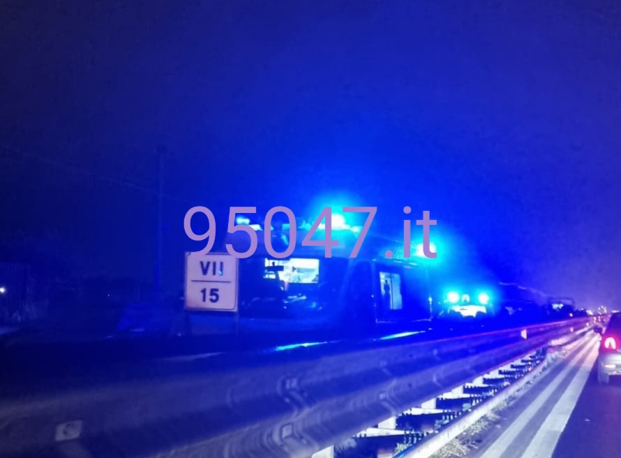 TAMPONAMENTO SULLA SS121 A PALAZZOLO, CODE DIREZIONE CATANIA