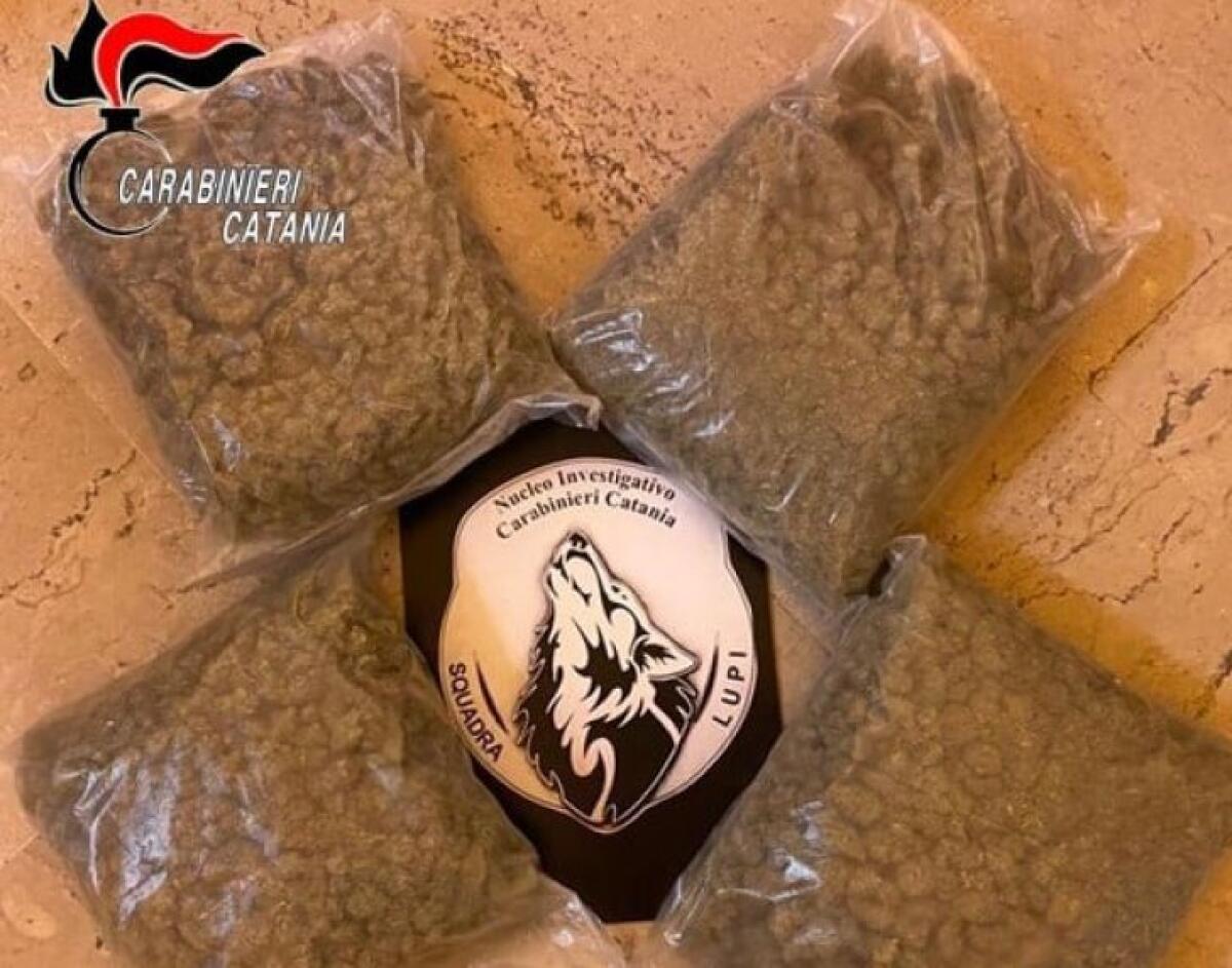 OLTRE  4 CHILI DI DROGA NASCOSTA SOTTO IL VANO ASCENSORE DI UN PALAZZO A SAN CRISTOFORO - 