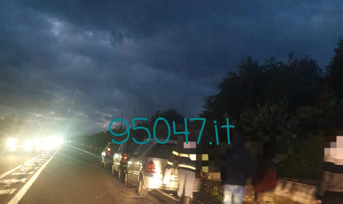 INCIDENTE SULLA SS284 IN TERRITORIO DI SANTA MARIA DI LICODIA - 